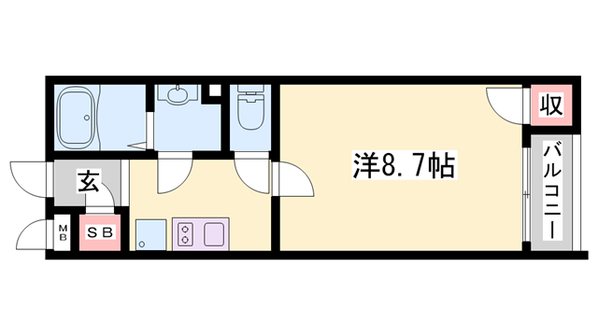 滝野駅 徒歩7分 1階の物件間取画像